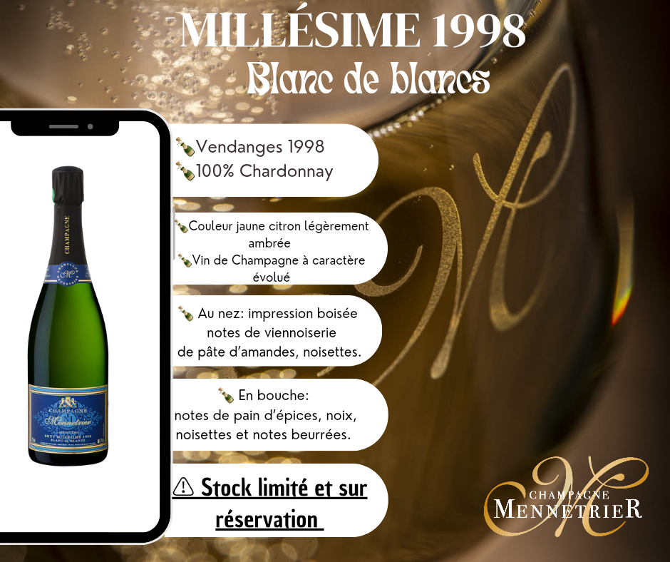 Pub Cuvée Millesime 1998 - Champagne Mennetrier